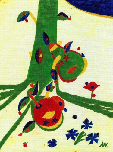 Harlekin-musikalisch 2.Sommer-con gaiezza 绘画 标题为“Harlekin-musikalisc…” 由Ingrid Edith Wekel, 原创艺术品, 丙烯
