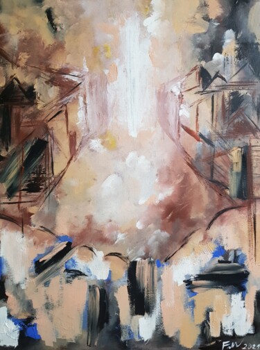 绘画 标题为“Surreale Abstrakt A…” 由Barbora Fabova, 原创艺术品, 丙烯