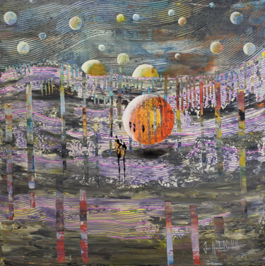 Peinture intitulée "UNE FOIS N'EST PAS…" par Jean-Humbert Savoldelli, Œuvre d'art originale, Acrylique Monté sur Châssis en…