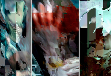 Digitale Kunst mit dem Titel "Breakdown" von Klaus Rudolph, Original-Kunstwerk, 2D digitale Arbeit Auf Aluminium montiert