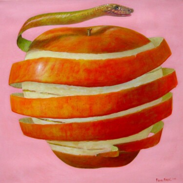 제목이 "ÈVE POMME NORMANDIE…"인 미술작품 Applestrophe로, 원작, 아크릴