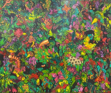 绘画 标题为“In the magic forest” 由Daryanov, 原创艺术品, 丙烯