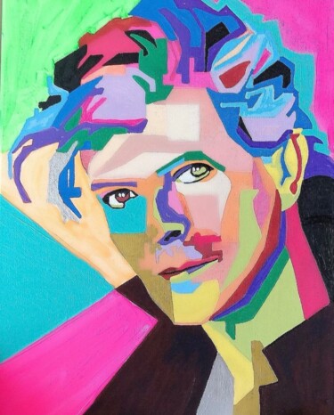 Malerei mit dem Titel "Glam Rock" von Annarita Pancini, Original-Kunstwerk, Acryl