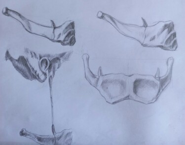 Painting titled "Pi4" by Sam Keusseyan, Original Artwork, Pencil