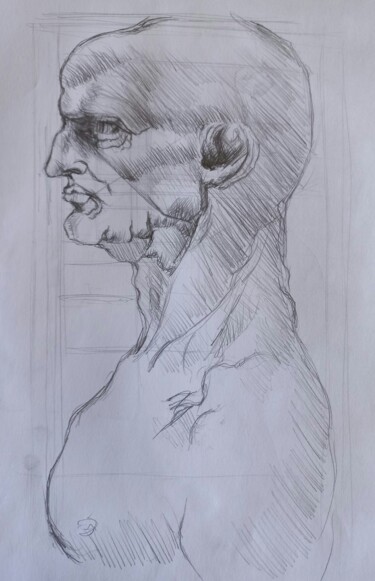 Painting titled "Pi5" by Sam Keusseyan, Original Artwork, Pencil