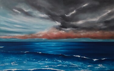 Pittura intitolato "TORMENTA" da Irene Fernandez Alcain, Opera d'arte originale, Olio Montato su Telaio per barella in legno