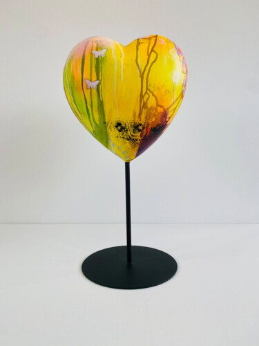 Green Soul No.2 Scultura intitolato "Green Soul No.2" da Beate Garding Schubert, Opera d'arte originale, Plastica