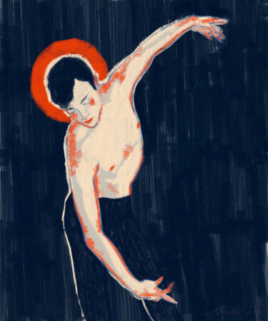 数字艺术 标题为“"The Dancer"” 由Ryleyev, 原创艺术品, 数字油画