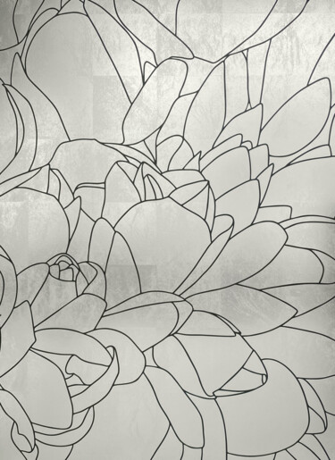 印花与版画 标题为“waissgold lilymagno…” 由Stefanie Messerschmidt (waissgold), 原创艺术品, 雕刻 安装在其他刚性面板上