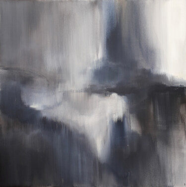 Painting titled "Ecrin" by Luc Andrieux, Original Artwork, Acrylic Mounted on Wood Stretcher frame