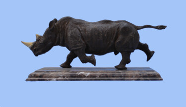雕塑 标题为“Rhino.” 由Serhii Brylov, 原创艺术品, 青铜