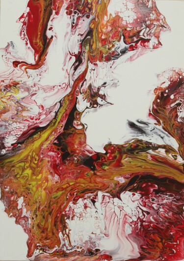 绘画 标题为“Phoenix” 由Uliana Salagina (Uliana Sal), 原创艺术品, 丙烯 安装在木质担架架上