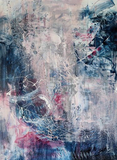 Painting titled "Abstraction 65" by Masha Bright, Original Artwork, Acrylic