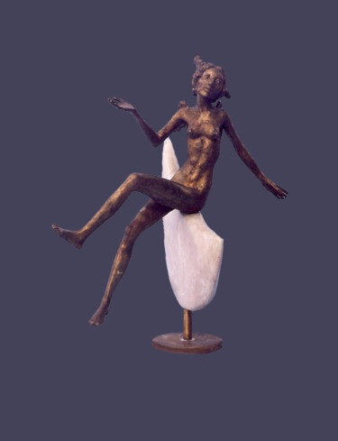 Sculpture titled "Night" by Serhii Brylov, Original Artwork, Bronze