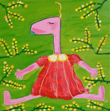 "Mimosa Pinko" başlıklı Tablo Nida Acun tarafından, Orijinal sanat, Akrilik