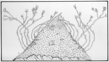Zeichnungen mit dem Titel "Rédemption" von Ingrid Clergeaud, Original-Kunstwerk, Bleistift