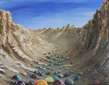 Valley of the Balls Painting titled "Valley of the Balls" by Tammy Gauthreaux, Original Artwork, Oil