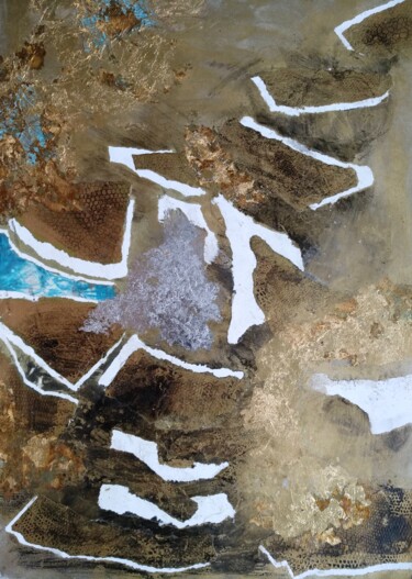 Cracks in the gold Collages titled "Cracks in the gold" by Lynda Rosemarie Stevens, Original Artwork, Collages