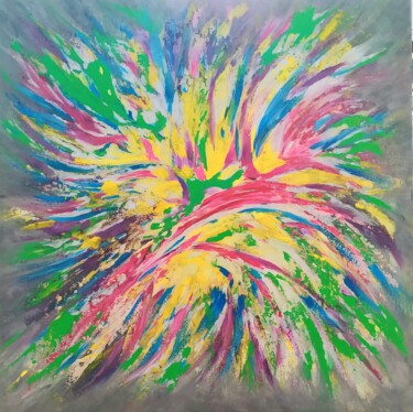 Peinture intitulée "Sans titre 11" par Myriam Gylon, Œuvre d'art originale, Acrylique Monté sur Châssis en bois