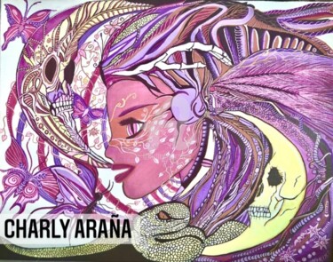 绘画 标题为“Le souffle” 由Charly Araña, 原创艺术品, 丙烯