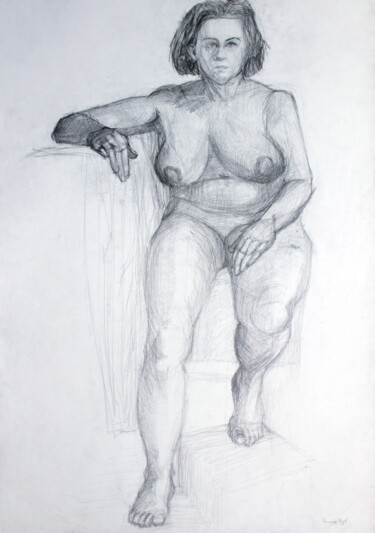 Young at Heart Drawing titled "Young at Heart" by Pamela Rys, Original Artwork, Graphite