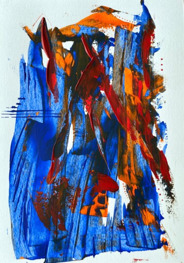 Abstract art Building castles in the air Modern painting Painting titled "Abstract art Buildi…" by Taia Tasman (Arttasmania), Original Artwork, Acrylic