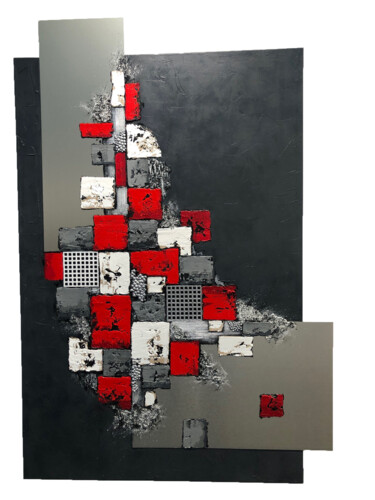 Peinture intitulée "CITADINE" par Fabienne Rosalina, Œuvre d'art originale, Acrylique