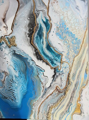 Ζωγραφική με τίτλο "Wind  of change1" από Natalia Pechenkina, Αυθεντικά έργα τέχνης, Ακρυλικό Τοποθετήθηκε στο Ξύλινο φορείο…