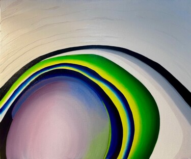 Peinture intitulée "Abstract Vase" par Jchadima, Œuvre d'art originale, Huile Monté sur Châssis en bois