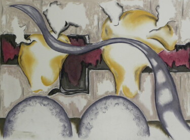 Rysunek zatytułowany „Connection” autorstwa Leo Spreksel, Oryginalna praca, Pastel