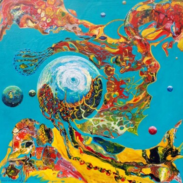 Verborgene Dimension Malerei mit dem Titel "Verborgene Dimension" von Irene Mitawski, Original-Kunstwerk, Acryl Auf Keilrahmen aus Holz montiert