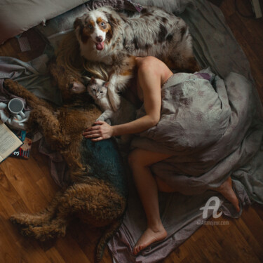 Fotografie getiteld "Одна душа на двоих" door Iuliia Artemeva, Origineel Kunstwerk, Digitale fotografie