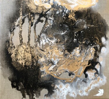Peinture intitulée "Ezio" par Laurence Thomas-Thiebau, Œuvre d'art originale, Acrylique Monté sur Châssis en bois