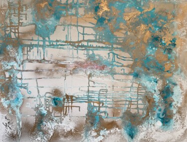 Peinture intitulée "Labyrinthe" par Laurence Thomas-Thiebau, Œuvre d'art originale, Acrylique Monté sur Châssis en bois