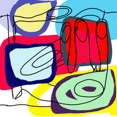 数字艺术 标题为“Selfie” 由Krsart, 原创艺术品, 数字油画