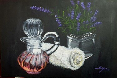 Painting titled "Relax" by São Vieira, Original Artwork, Acrylic Mounted on Wood Stretcher frame