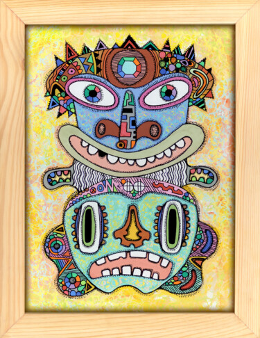 绘画 标题为“Totem #2” 由Nikita Ostapenco, 原创艺术品, 丙烯