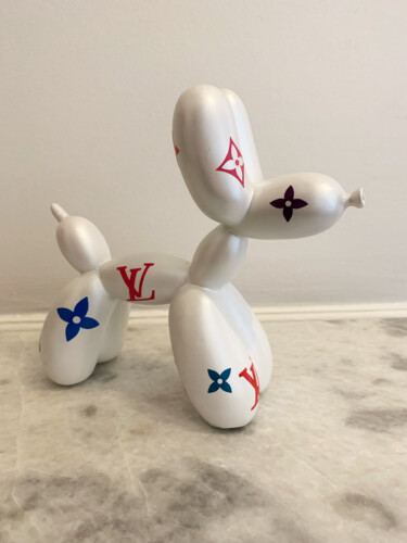 雕塑 标题为“Koons White” 由Rose, 原创艺术品, 石