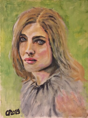 Peinture intitulée "Camille" par Claire Paravisini-Ernouf, Œuvre d'art originale, Acrylique Monté sur Carton