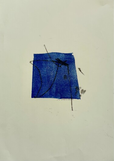 Druckgrafik mit dem Titel "Augenblick #10" von Irene Ostermann, Original-Kunstwerk, Monotypie
