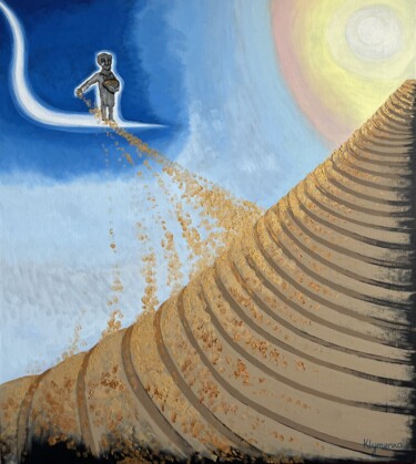 Schilderij getiteld "The Path to Wellbei…" door Ivan Klymenko, Origineel Kunstwerk, Olie