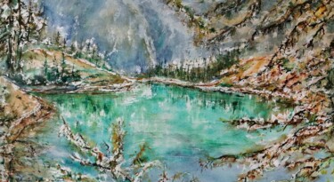 Le lac bleu, automne