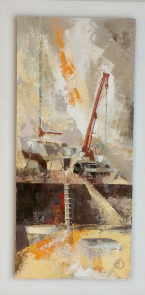 Peinture intitulée "Port de Perros guir…" par Any, Œuvre d'art originale, Gouache