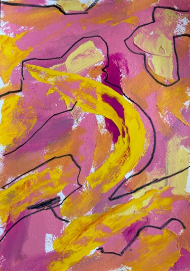 Painting titled "Abstract 25" by Mariia Fedorova, Original Artwork, Oil