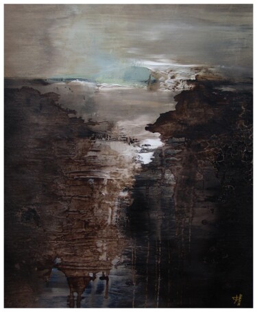 CLAIR-OBSCUR 23.10.2015 绘画 标题为“CLAIR-OBSCUR 23.10.…” 由Stella De Belligny, 原创艺术品, 颜料 安装在木质担架架上