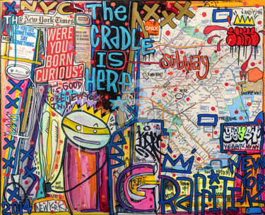 Peinture intitulée "NYPD" par Tarek Ben Yakhlef, Œuvre d'art originale, Acrylique