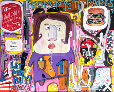 Peinture intitulée "The hypster" par Tarek Ben Yakhlef, Œuvre d'art originale, Acrylique