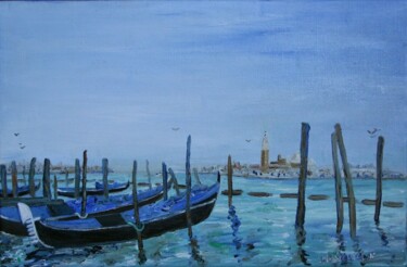 Peinture intitulée "Venise" par J-Ph Verselin, Œuvre d'art originale, Huile Monté sur Châssis en bois