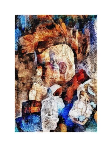 Arts numériques intitulée "RÉFLEXTION CONTEMPO…" par Patrice Vial, Œuvre d'art originale, Peinture numérique