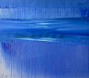 Painting titled "Confluence" by Katsiaryna Sumarava, Original Artwork, Oil